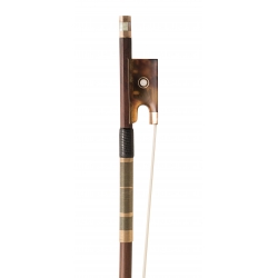 Richaume Violin Bow Gold Wrap Black Grip Back Large